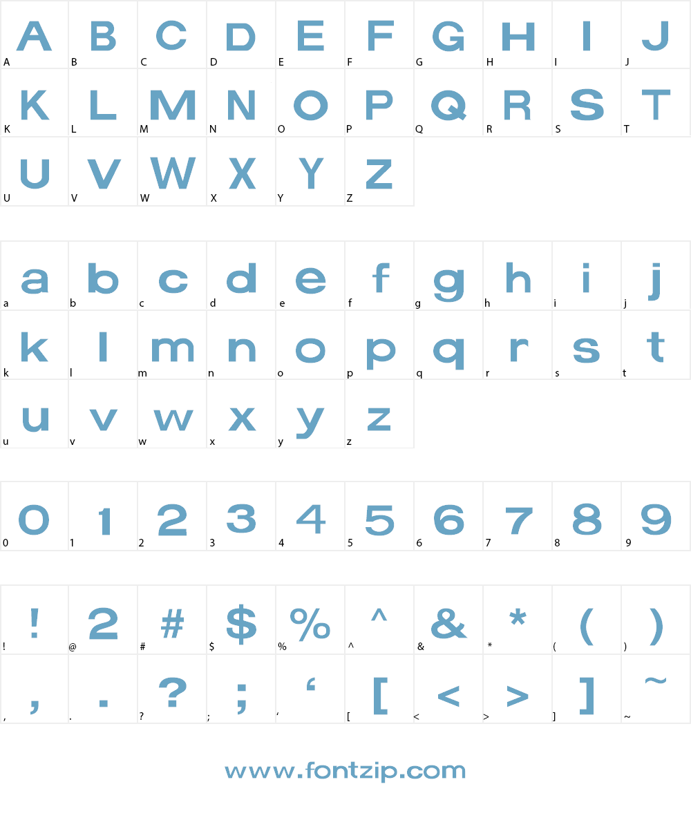 CheapSignage Font Character